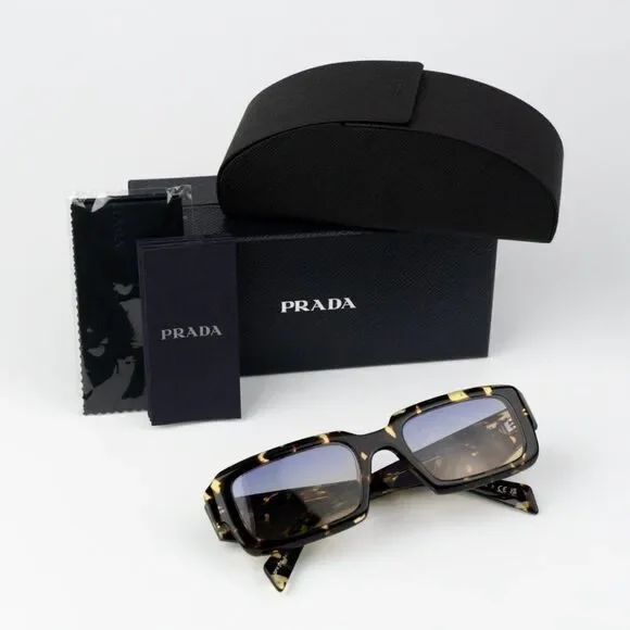 SALE! NEW Prada PR27ZS 16O50E Black Tortoise Gradient Yellow Unisex Sunglasses